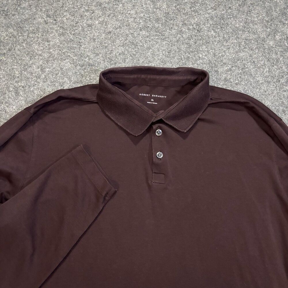 Robert Barakett Polo Shirt Men's XL Long Sleeve Pima Cotton